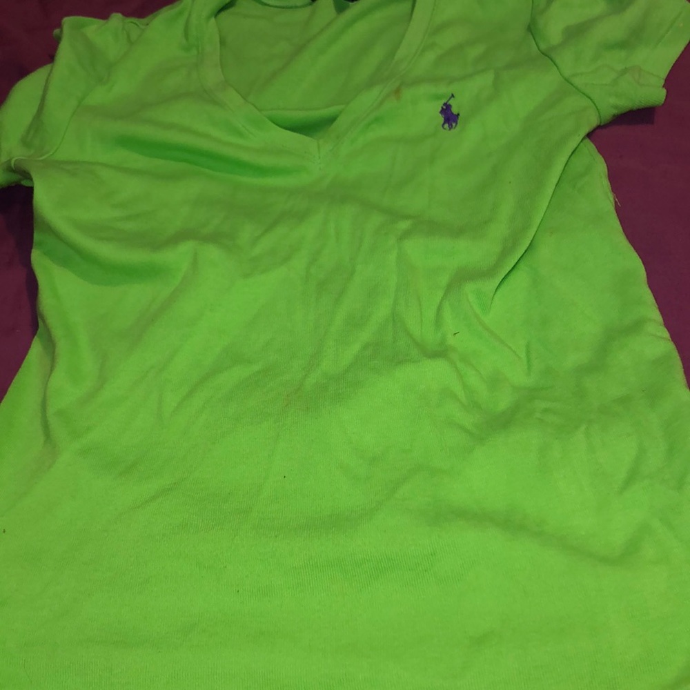 Ralf Lauren green shirt